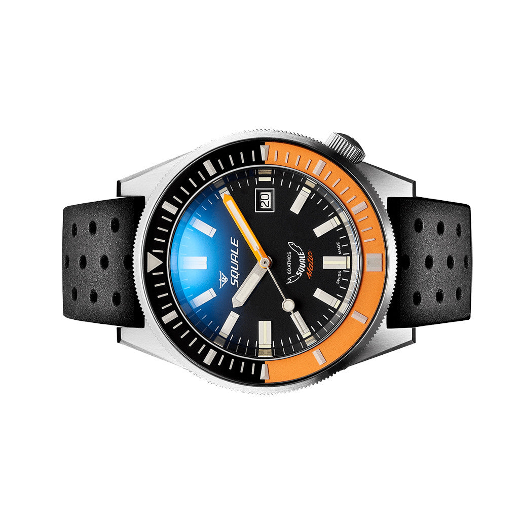 時計 SQUALE automatic Squale Matic 600 meter Swiss Automatic Dive watch with Black Dial
