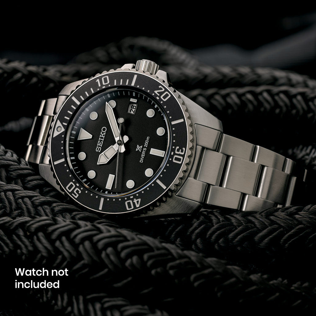 Islander 20mm Brushed Solid-Link Bracelet for Seiko 41mm Solar