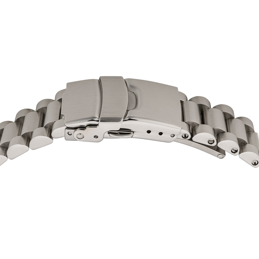 Islander 18mm Brushed Solid-Link Bracelet for Seiko SNKL23 Watch