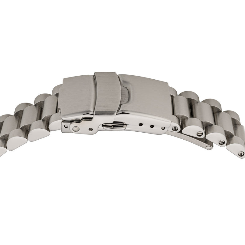 Islander 18mm Brushed Solid-Link Bracelet for Seiko SNKL23 Watch #BRAC-138