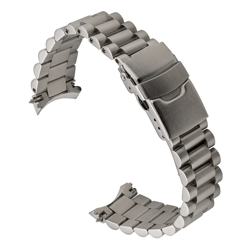 Islander 18mm Brushed Solid-Link Bracelet for Seiko SNKL23 Watch