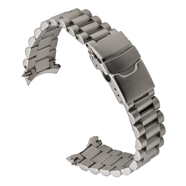 Islander 19mm Brushed Solid-Link Bracelet for Seiko SNXS79 (7S26-0480) Watch #BRAC-137