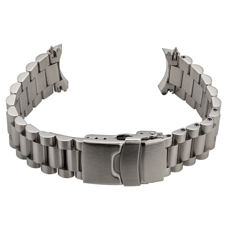 Islander 18mm Brushed Solid-Link Bracelet for Seiko SNKL23 Watch #BRAC-138