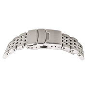 Islander 22mm Beads of Rice Solid-Link Watch Bracelet for Casio Duro #BRAC-142