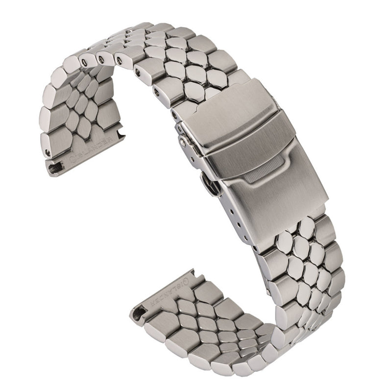 Islander 20mm Universal Fit Scales Watch Bracelet #BRAC-143