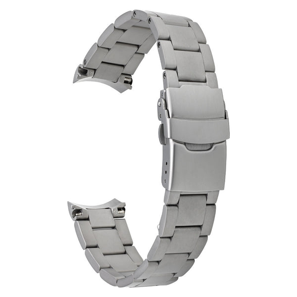 Islander 22mm Blasted Solid-Link Bracelet for Seiko 5 SNZG Watches #BRAC-96
