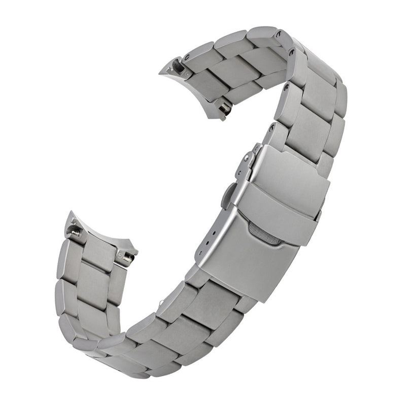 Islander 22mm Blasted Solid-Link Bracelet for Seiko 5 SNZG Watches #BRAC-96