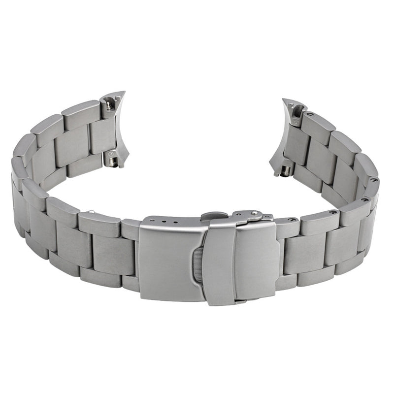 Islander 22mm Blasted Solid-Link Bracelet for Seiko 5 SNZG Watches #BRAC-96