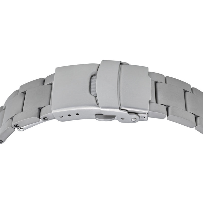 Islander 22mm Blasted Solid-Link Bracelet for Seiko 5 SNZG Watches #BRAC-96