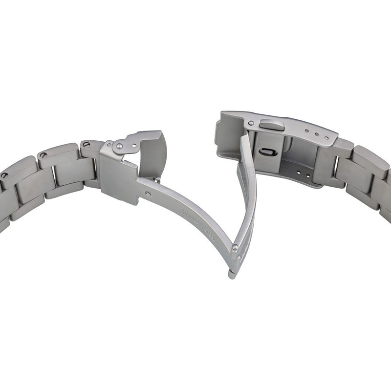 Islander 22mm Blasted Solid-Link Bracelet for Seiko 5 SNZG Watches #BRAC-96