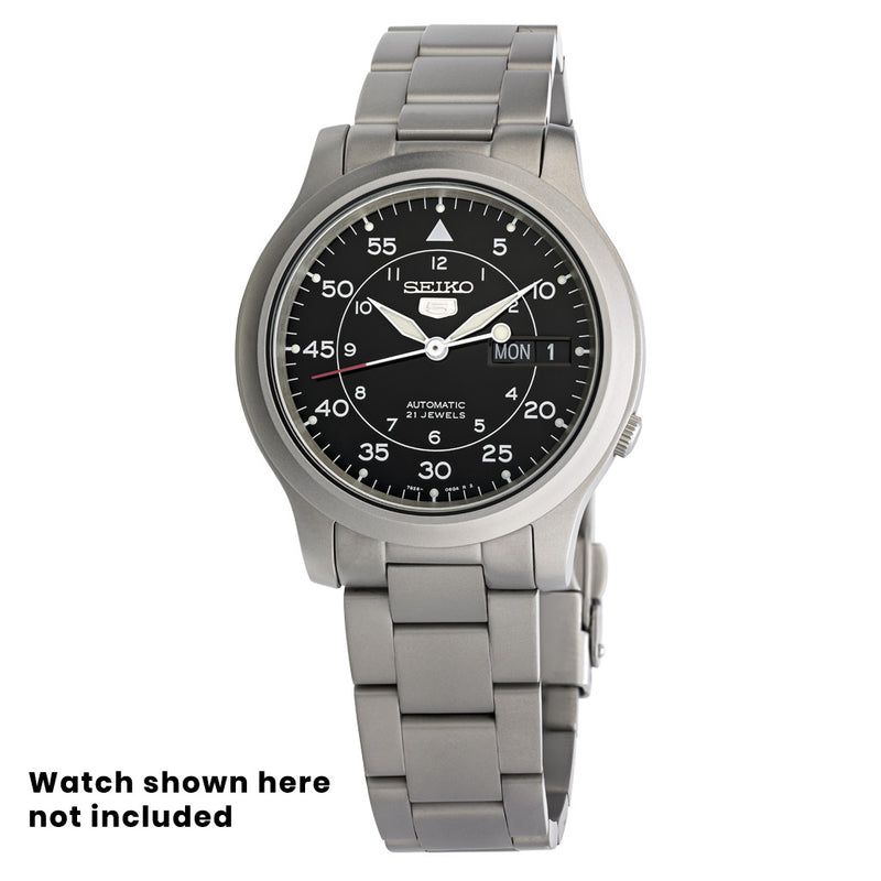 Islander 18mm Blasted Solid-Link Bracelet for Seiko 5 SNK80X Watches #BRAC-91