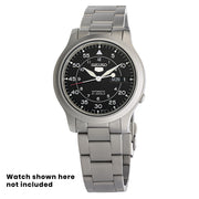 Islander 18mm Blasted Solid-Link Bracelet for Seiko 5 SNK80X Watches #BRAC-91