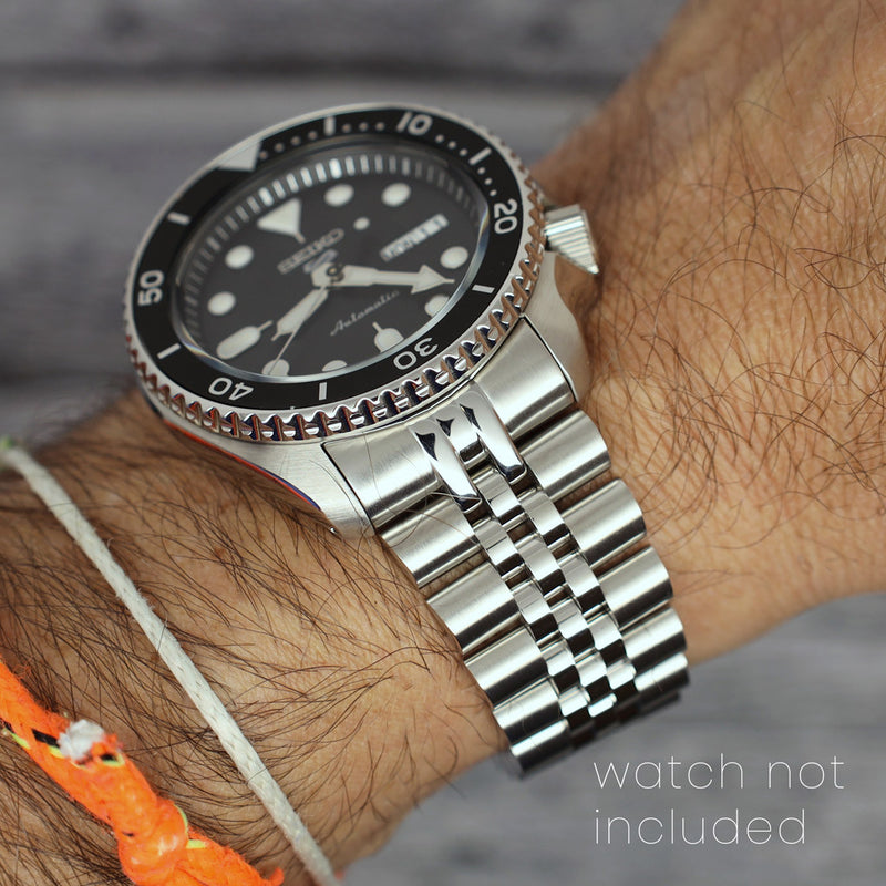 Islander 22mm Brushed and Polished Link Watch Bracelet for Seiko 5KX Models #BRAC-93