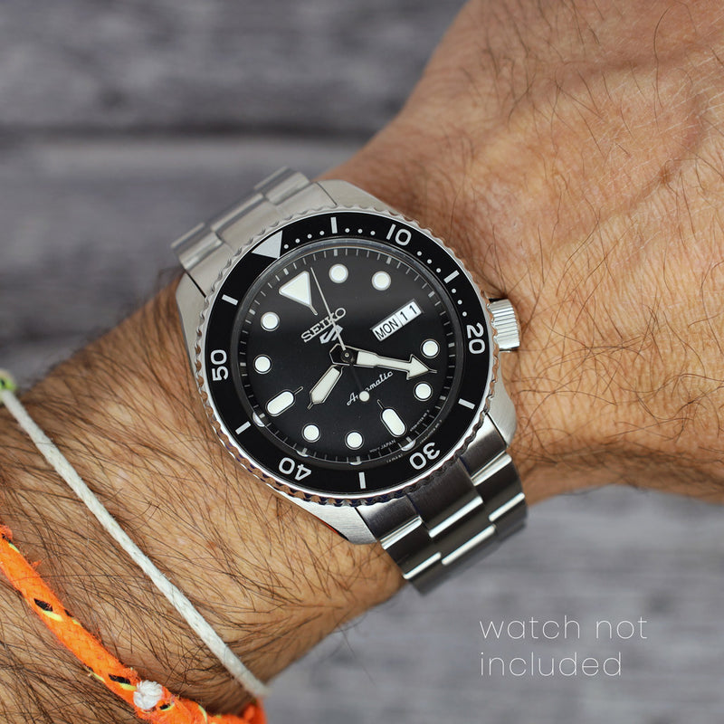 Islander 22mm Brushed Link Watch Bracelet for Seiko 5KX Models #BRAC-92