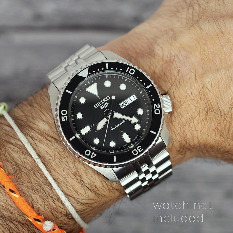 Islander 22mm Brushed and Polished Link Watch Bracelet for Seiko 5KX Models #BRAC-93