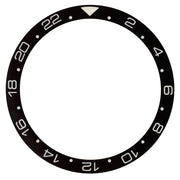 Black 24 hour GMT Ceramic Luminous Bezel Insert for SKX007 Bezels #C42