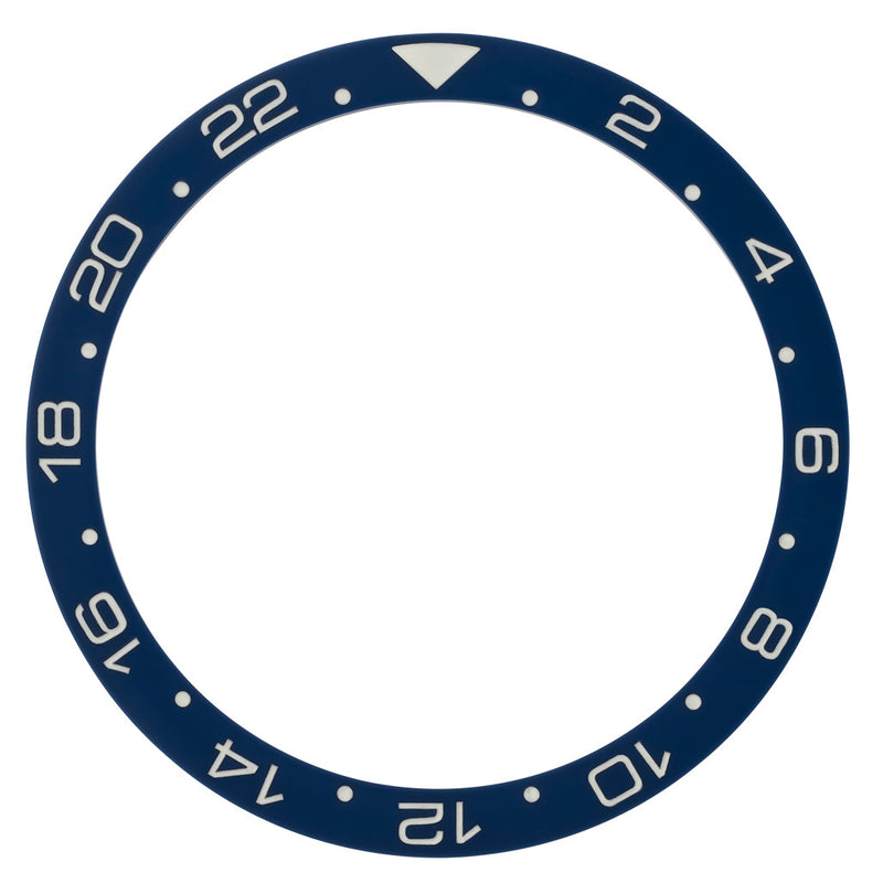 Dark Blue 24 hour GMT Ceramic Luminous Bezel Insert for SKX007 #C47