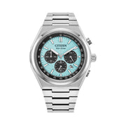 Citizen Zenshin Super Titanium Chronograph with Light Blue Dial #CA4610-85M