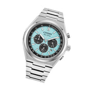Citizen Zenshin Super Titanium Chronograph with Light Blue Dial #CA4610-85M
