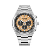 Citizen Zenshin Super Titanium Chronograph with Salmon Dial #CA4610-85Z