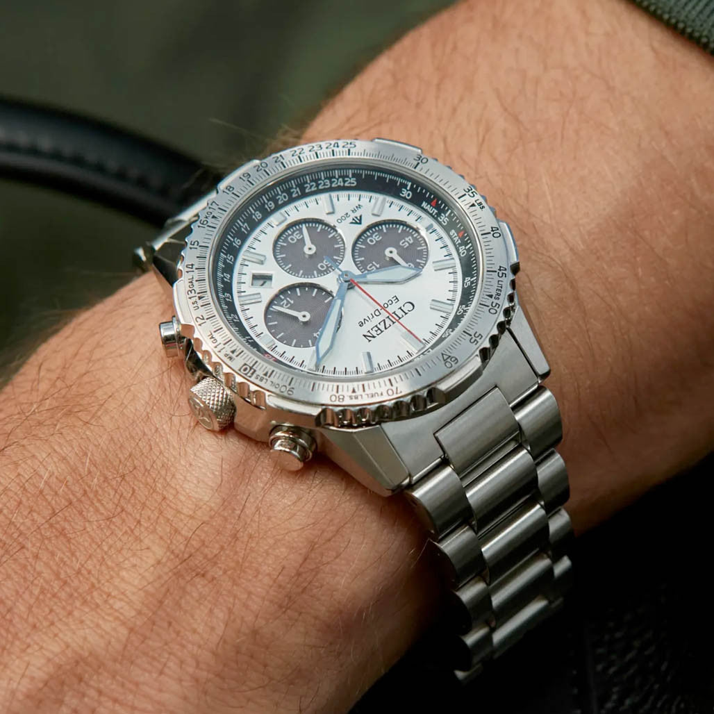 Citizen Promaster Navihawk Chronograph with Silver Dial #CA4660