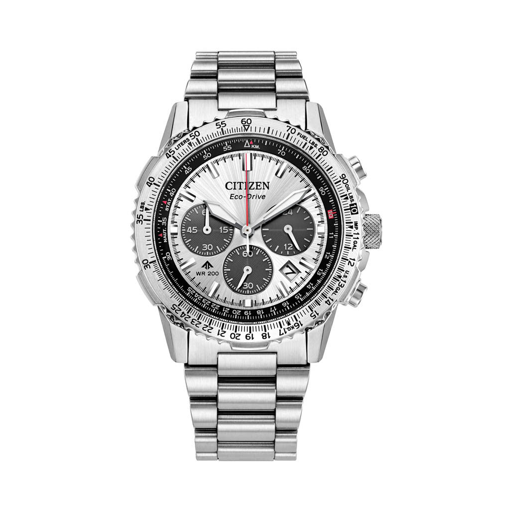 Citizen Promaster Navihawk Chronograph with Silver Dial #CA4660