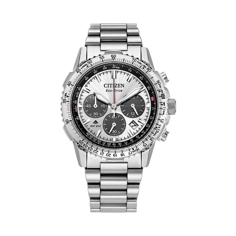 Citizen Promaster Navihawk Chronograph with Silver Dial #CA4660-61A