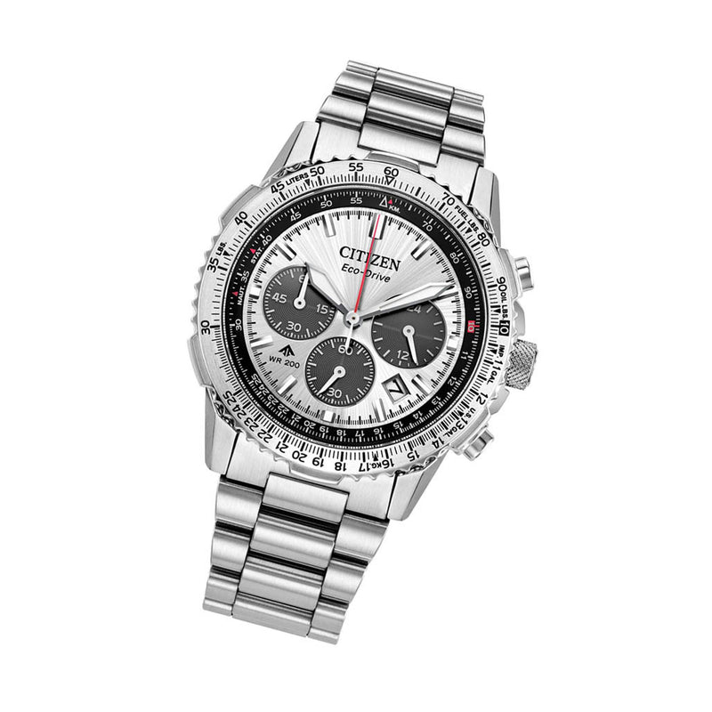 Citizen Promaster Navihawk Chronograph with Silver Dial #CA4660-61A