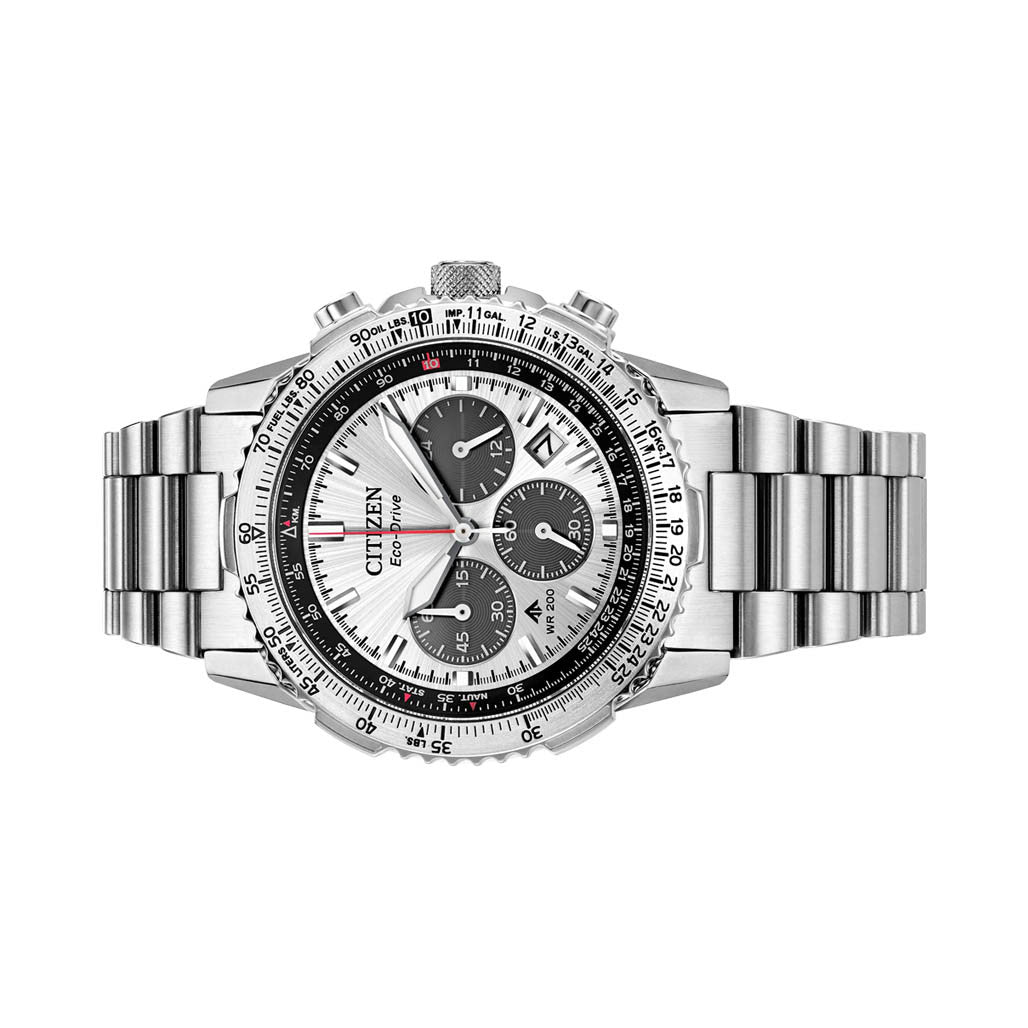 Citizen Promaster Navihawk Chronograph with Silver Dial #CA4660