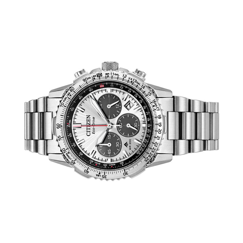 Citizen Promaster Navihawk Chronograph with Silver Dial #CA4660-61A