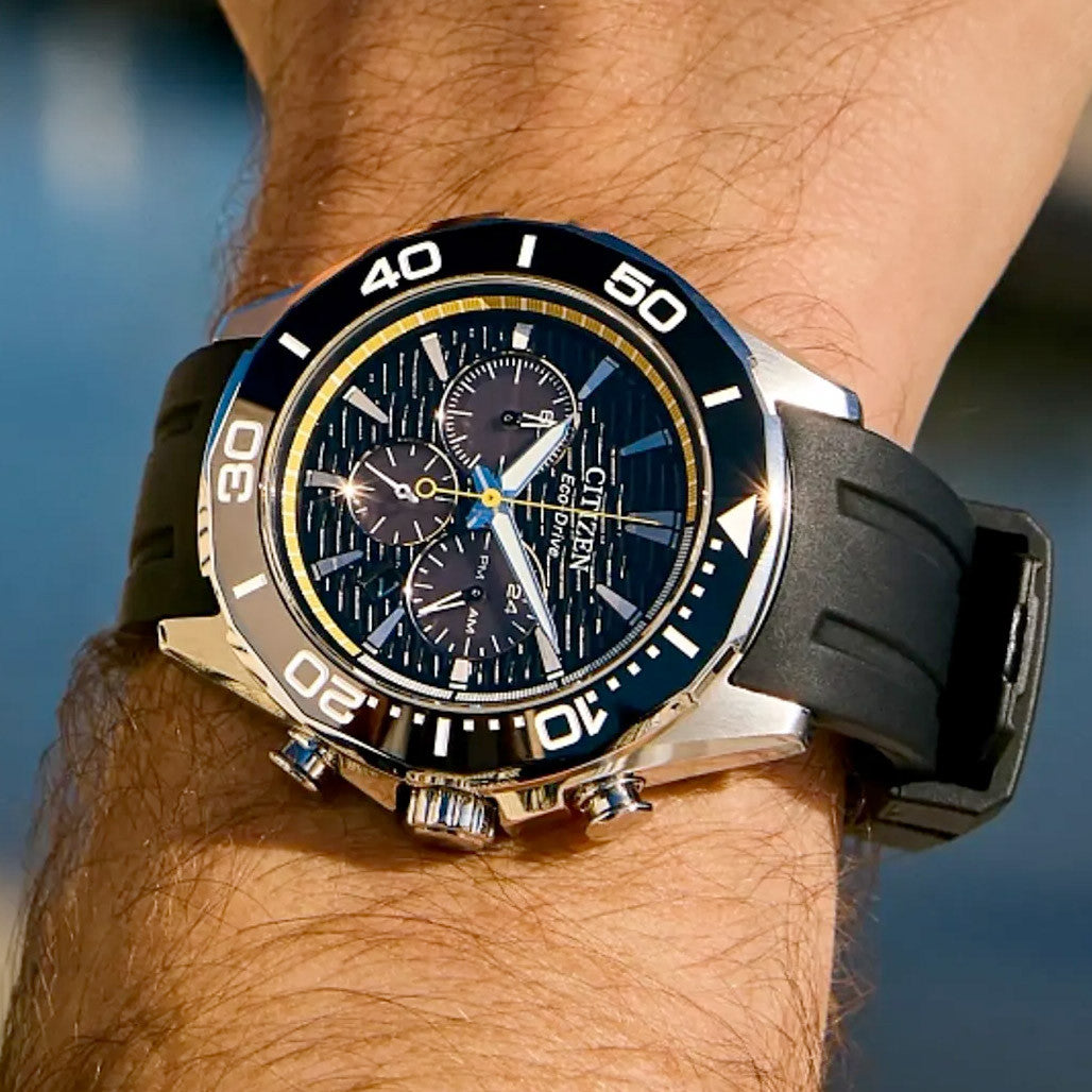 Citizen Endeavor Eco-Drive Chronograph with Black Dial #CA4730-08E