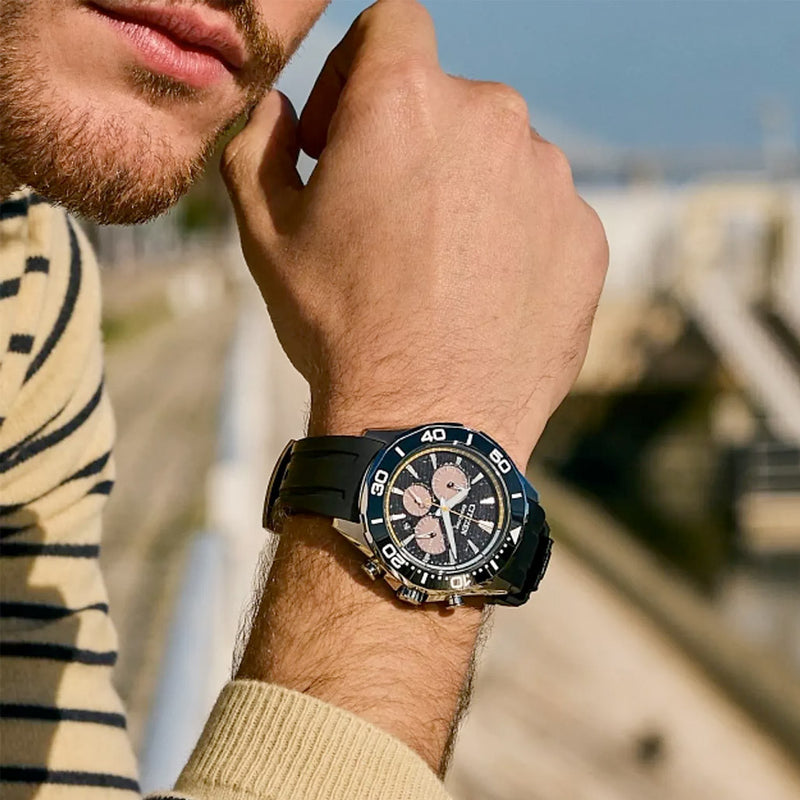 Citizen Endeavor Eco-Drive Chronograph with Black Dial #CA4730-08E