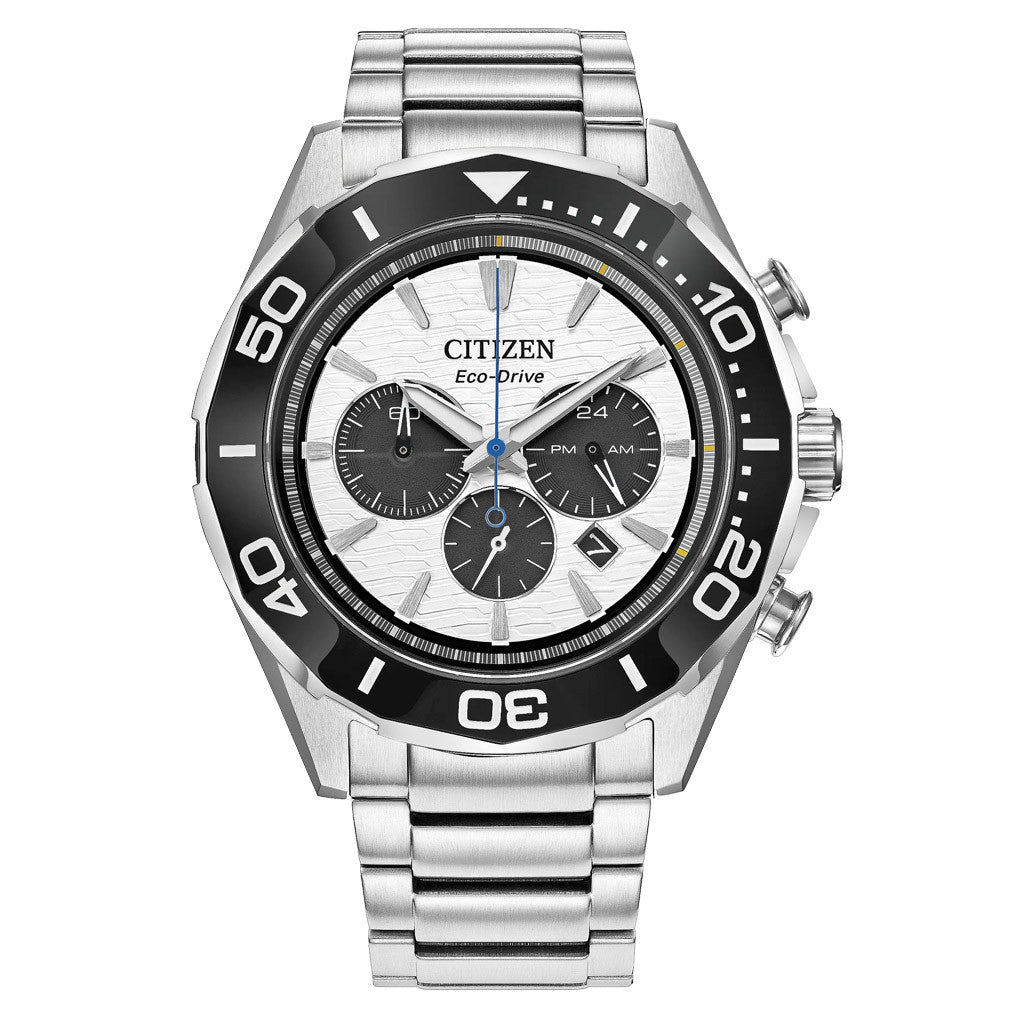Citizen Endeavor Eco-Drive Chronograph with White Dial #CA4730-59A