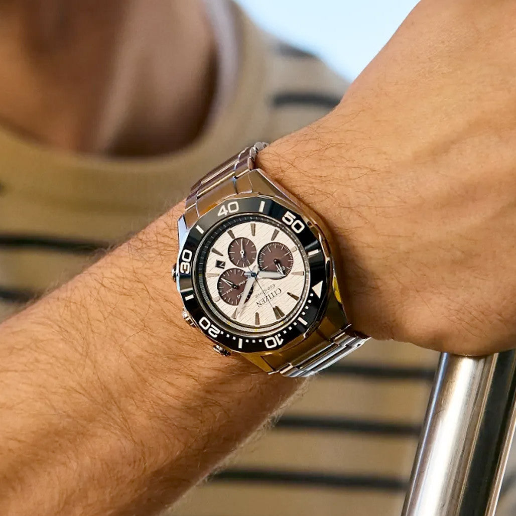 Citizen Endeavor Eco-Drive Chronograph with White Dial #CA4730-59A