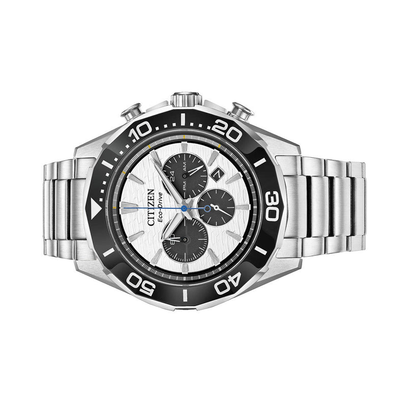 Citizen Endeavor Eco-Drive Chronograph with White Dial #CA4730-59A