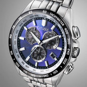 Citizen PCAT Eco-Drive Multifunction Watch with Blue Dial #CB5874-81L