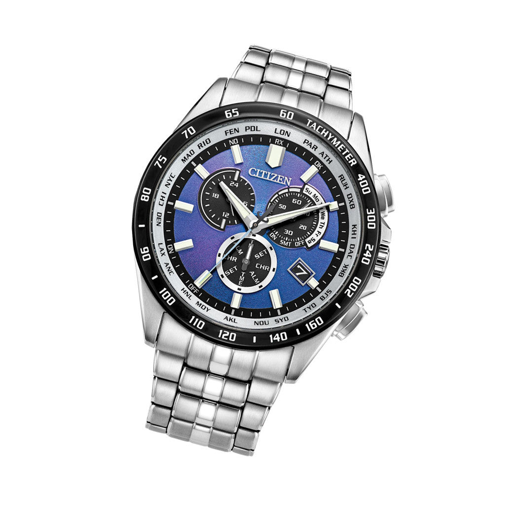 Citizen PCAT Eco-Drive Multifunction Watch with Blue Dial #CB5874