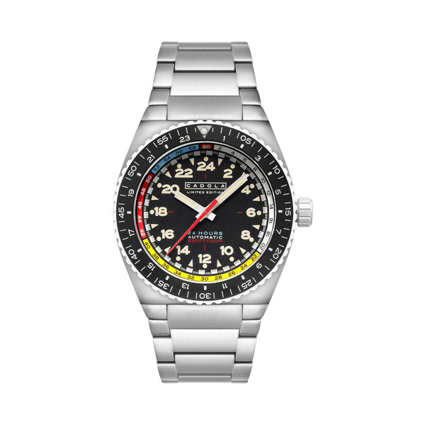 Cadola Dog Leg Automatic with Jet Black Dial #CD-1030-11