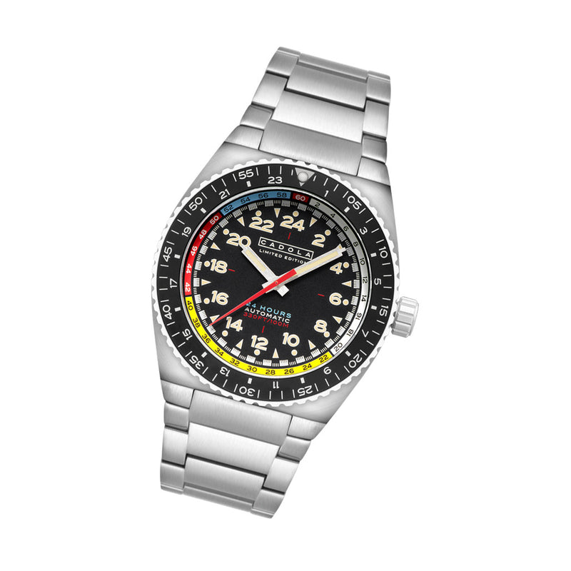 Cadola Dog Leg Automatic with Jet Black Dial #CD-1030-11