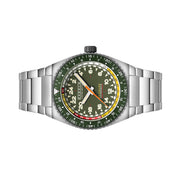 Cadola Dog Leg Automatic with Olive Green Dial #CD-1030-22