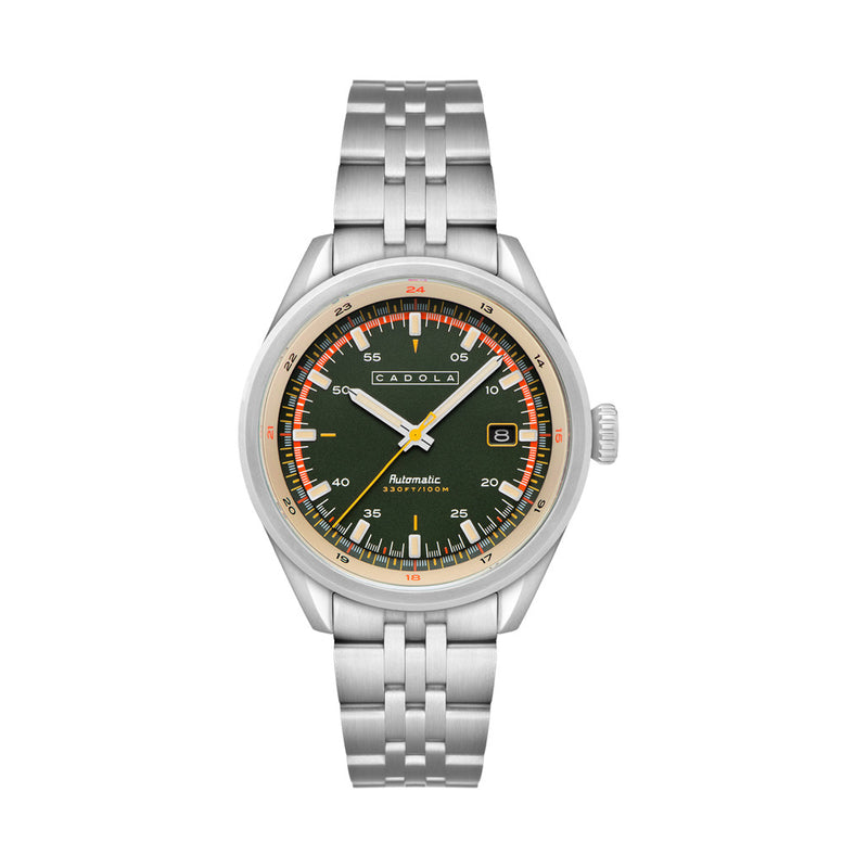 Cadola Pista Automatic Watch with Forest Green Dial #CD-1031-11