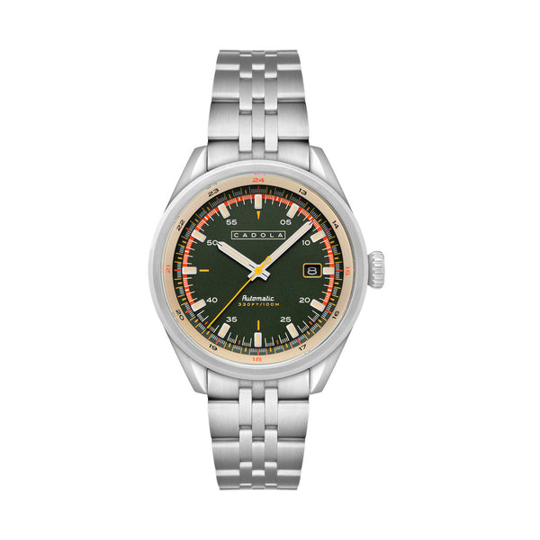 Cadola Pista Automatic Watch with Forest Green Dial #CD-1031-11