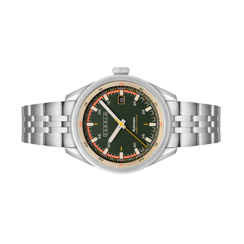 Cadola Pista Automatic Watch with Forest Green Dial #CD-1031-11
