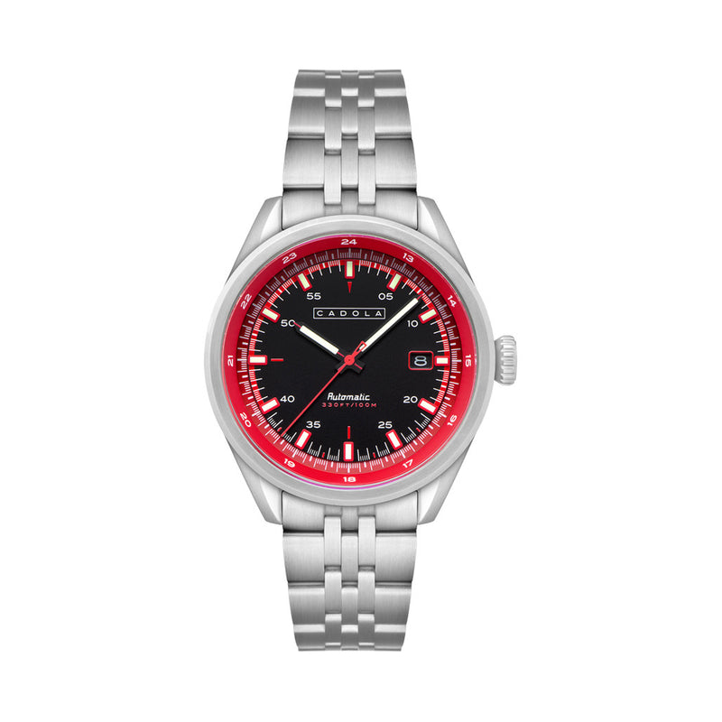 Cadola Pista Automatic Watch with Red Black Dial #CD-1031-22