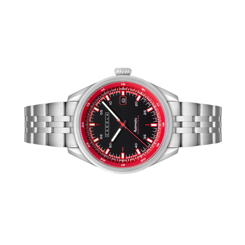 Cadola Pista Automatic Watch with Red Black Dial #CD-1031-22