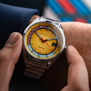 Cadola Paddock Automatic Watch with Lemon Yellow Dial #CD-1037-33