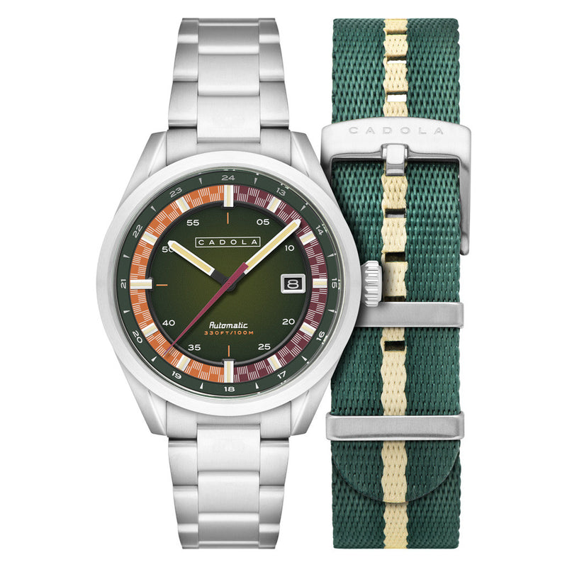 Cadola Paddock Automatic Watch with Pine Green Dial #CD-1037-44