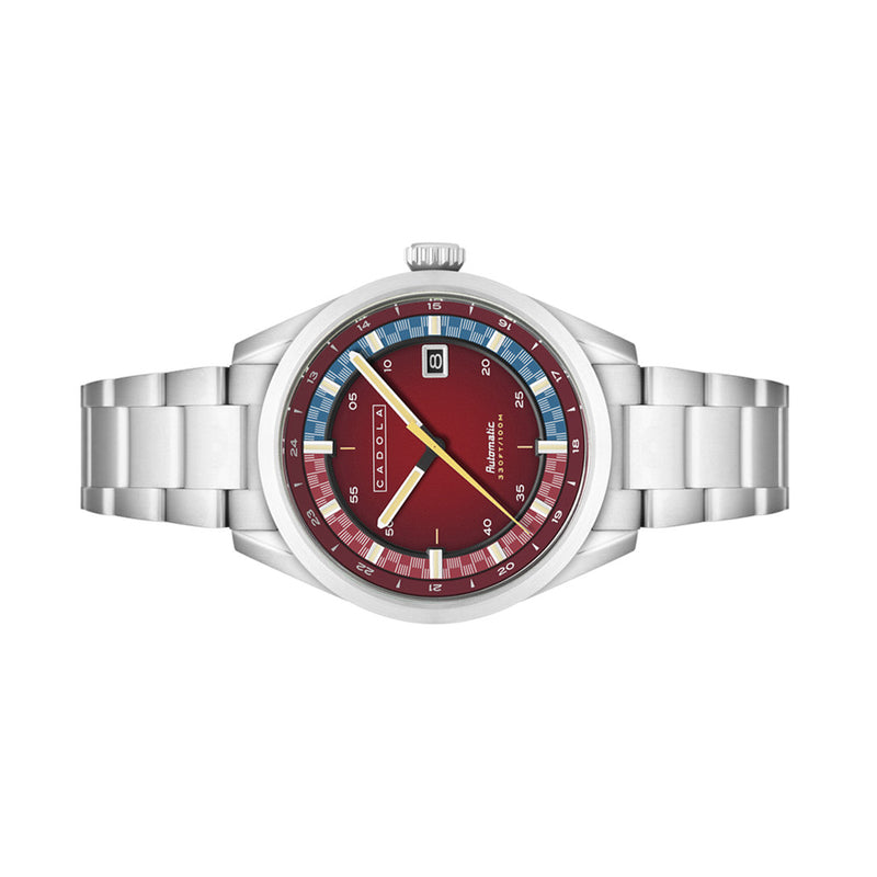 Cadola Paddock Automatic Watch with Deep Red Dial #CD-1037-55