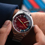 Cadola Paddock Automatic Watch with Deep Red Dial #CD-1037-55