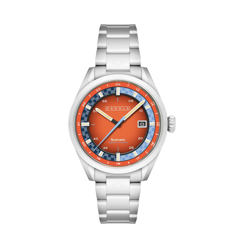 Cadola Paddock Automatic Watch with Burnt Orange Dial #CD-1037-66